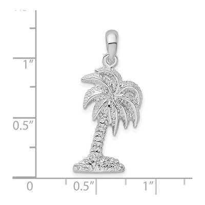 Sterling Silver Palmetto Tree Pendant – view 7
