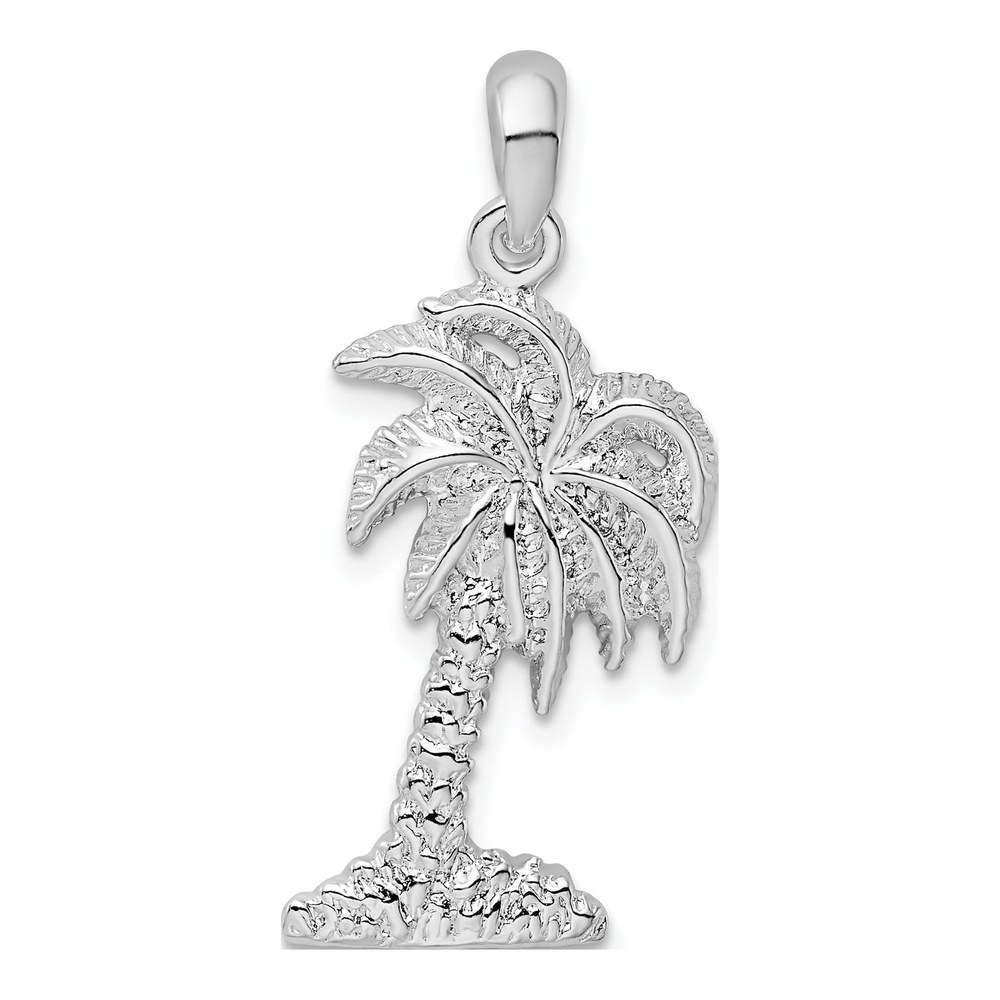 Sterling Silver Palmetto Tree Pendant
