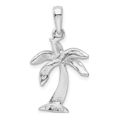 Sterling Silver Palm Tree Pendant – view 4