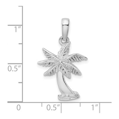 Sterling Silver Palm Tree Pendant – view 7
