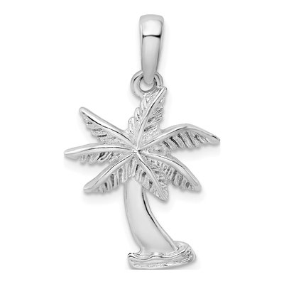 Sterling Silver Palm Tree Pendant