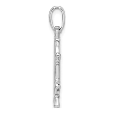 Sterling Silver 3D Ship's Wheel Pendant – view 3