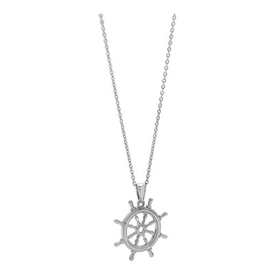 Sterling Silver 3D Ship's Wheel Pendant – view 8