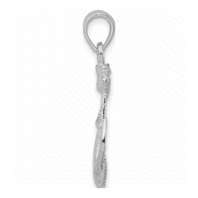 Sterling Silver Anchor Rope Pendant – view 3