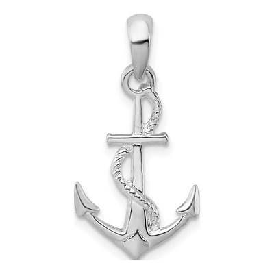 Sterling Silver 3D Anchor Pendant