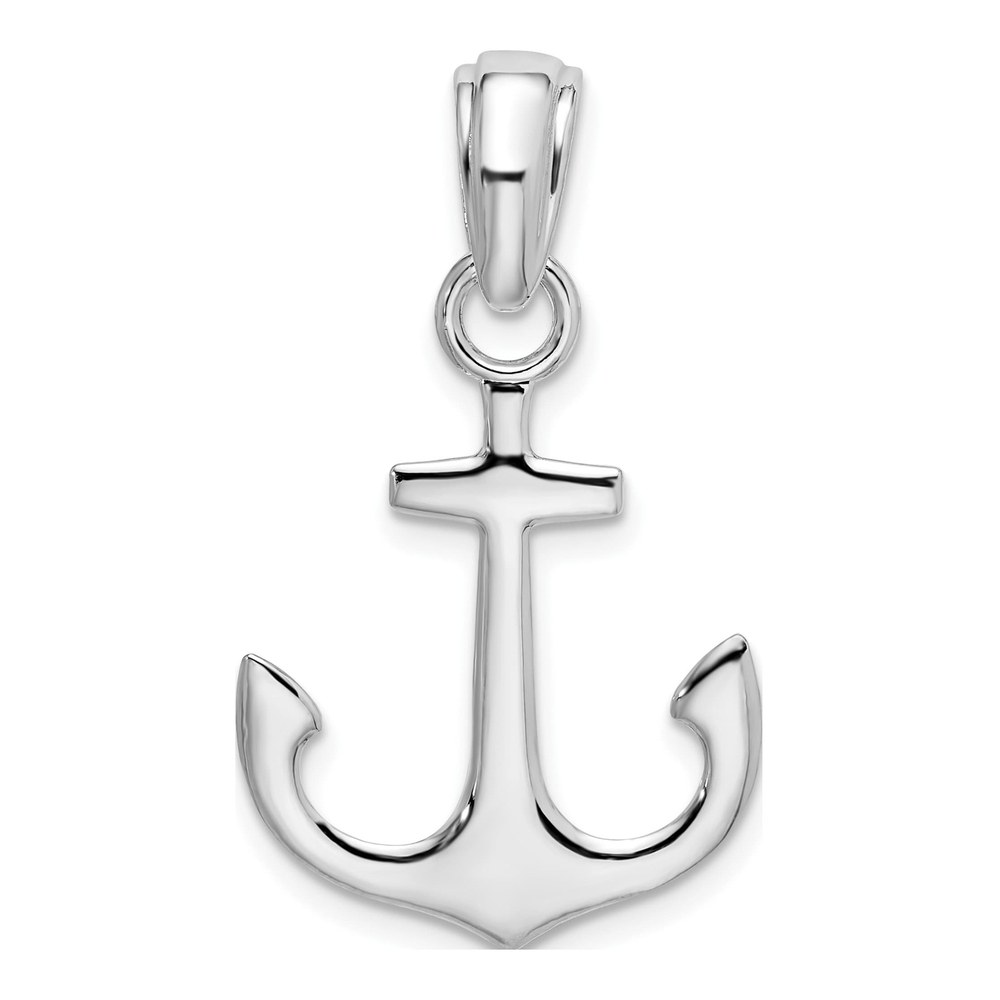 Sterling Silver 3D Anchor Pendant