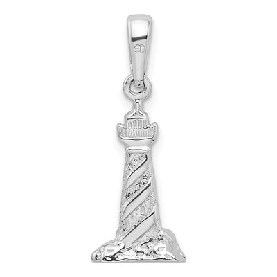 Sterling Silver 3D Cape Hatteras Lighthouse Pendant – view 5