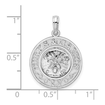 Sterling Silver Sand Dollar Pendant – view 7