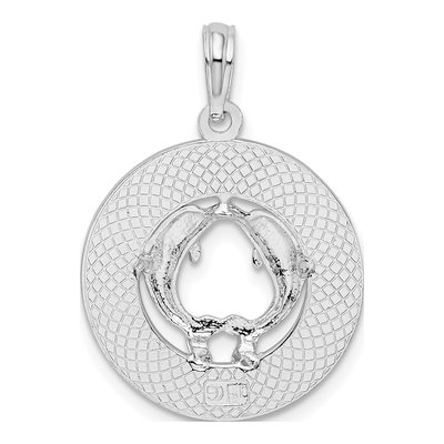 Sterling Silver Dolphins Pendant – view 5