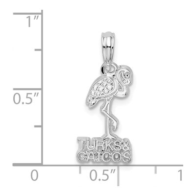 Sterling Silver Flamingo Pendant – view 7