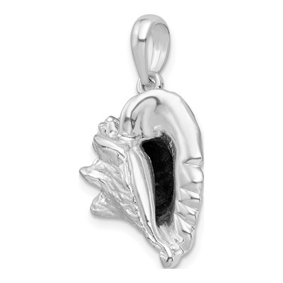 Sterling Silver 3D Conch Shell Pendant – view 7