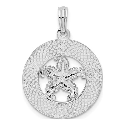 Sterling Silver Siesta Key Starfish Pendant – view 5
