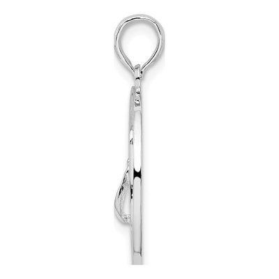 Sterling Silver Siesta Key Florida Flip-Flop Pendant – view 3