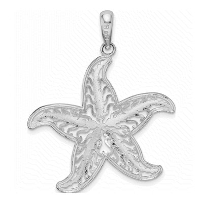 Sterling Silver Filigree Starfish Pendant – view 5