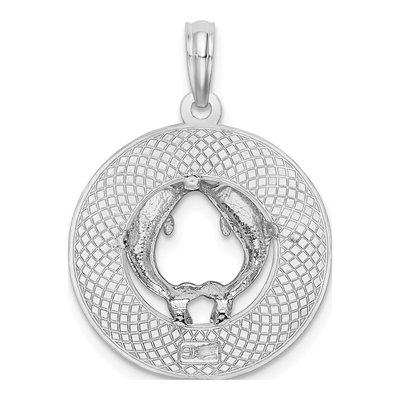 Sterling Silver Key West Dolphins Pendant – view 5