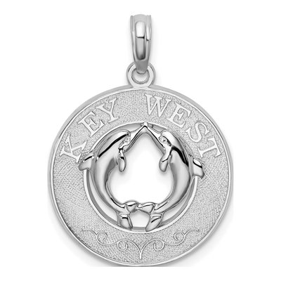Sterling Silver Key West Dolphins Pendant