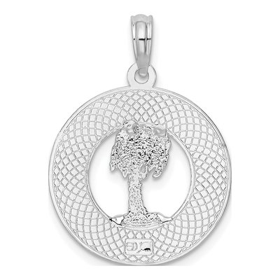 Sterling Silver Key West Palm Tree Pendant – view 5