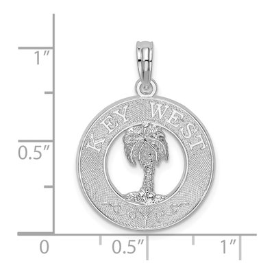 Sterling Silver Key West Palm Tree Pendant – view 7