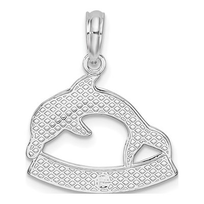 Sterling Silver Dolphin Pendant – view 5