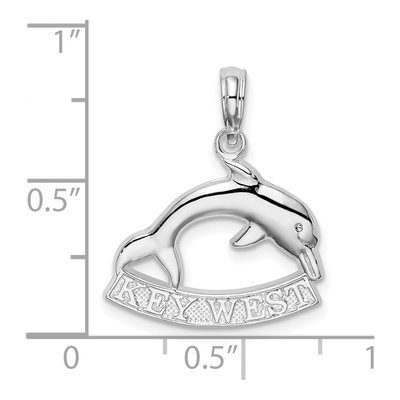 Sterling Silver Dolphin Pendant – view 7