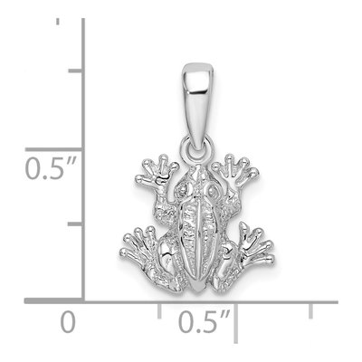 Sterling Silver Frog Pendant – view 6