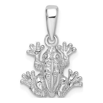 Sterling Silver Frog Pendant
