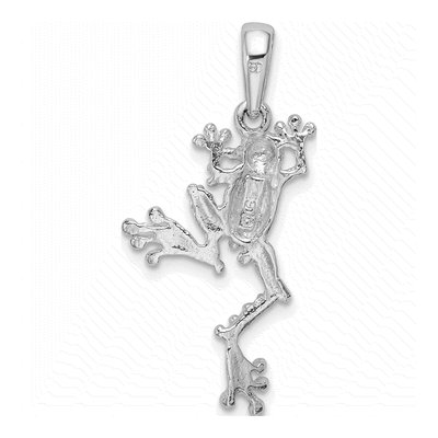 Sterling Silver Jumping Frog Pendant – view 4
