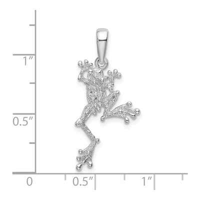Sterling Silver Jumping Frog Pendant – view 5