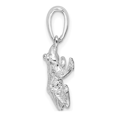 Sterling Silver Frog Pendant – view 3