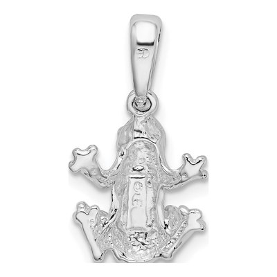 Sterling Silver Frog Pendant – view 4