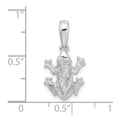 Sterling Silver Frog Pendant – view 5