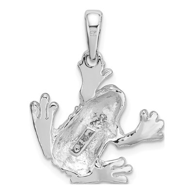 Sterling Silver Frog Pendant – view 4