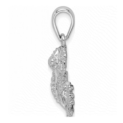Sterling Silver Frog Pendant – view 3