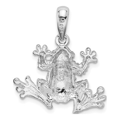 Sterling Silver Frog Pendant – view 4
