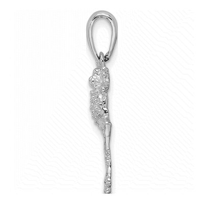 Sterling Silver Jumping Frog Pendant – view 3