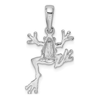 Sterling Silver Jumping Frog Pendant – view 4