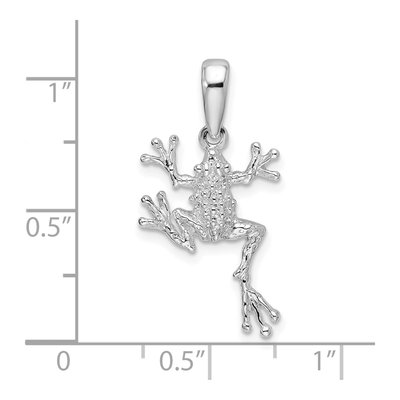 Sterling Silver Jumping Frog Pendant – view 5