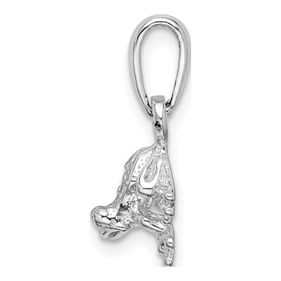 Sterling Silver Mini Frog Pendant – view 3