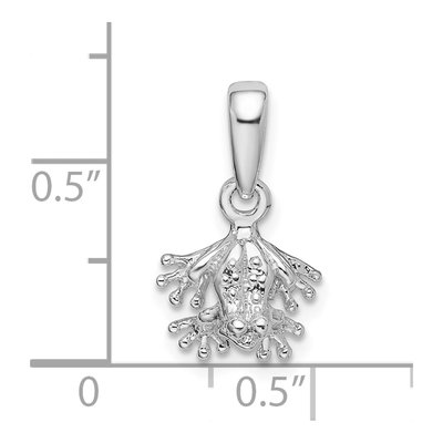 Sterling Silver Mini Frog Pendant – view 5