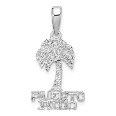 Sterling Silver Palm Tree Pendant