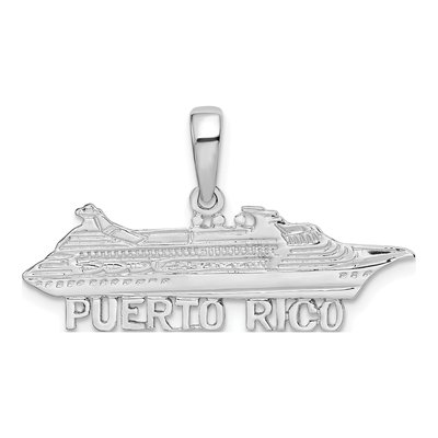 Sterling Silver Cruise Ship Pendant