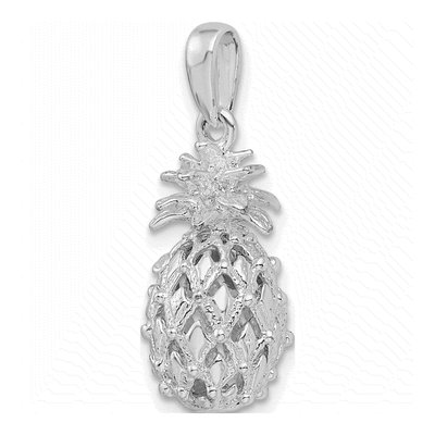 Sterling Silver 3D Pineapple Pendant – view 5