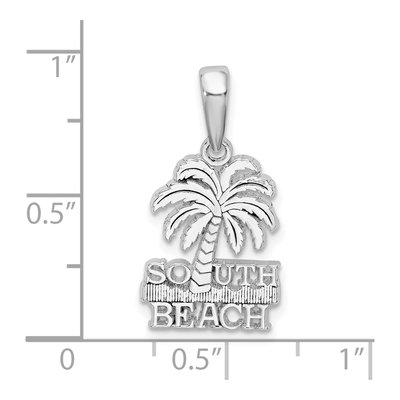 Sterling Silver Palm Tree Pendant – view 5