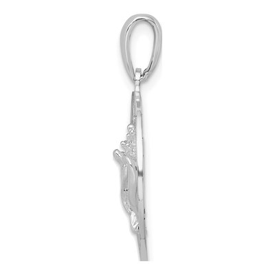 Sterling Silver Antigua Shell Circle Pendant – view 3
