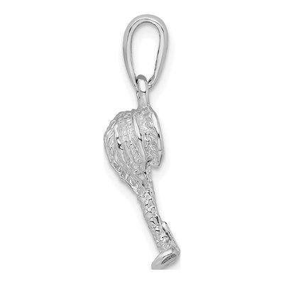 Sterling Silver Palm Tree with Coconuts Pendant – view 3