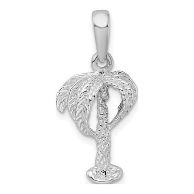 Sterling Silver Palm Tree Pendant