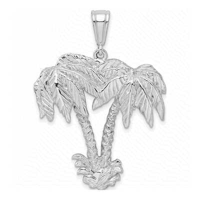 Sterling Silver Palm Trees Pendant