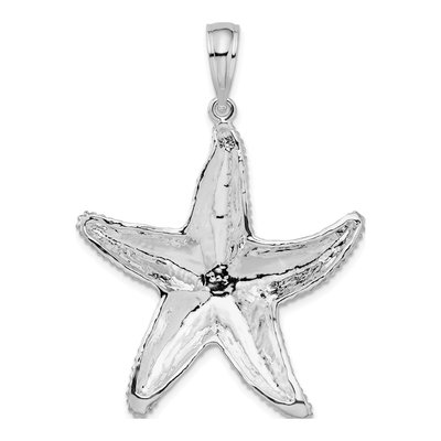 Sterling Silver Textured Starfish Pendant – view 4