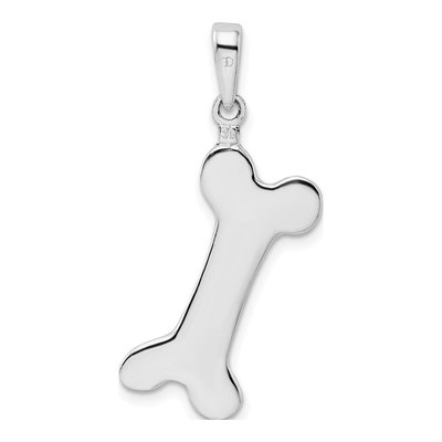 Sterling Silver Dog Bone Pendant – view 4