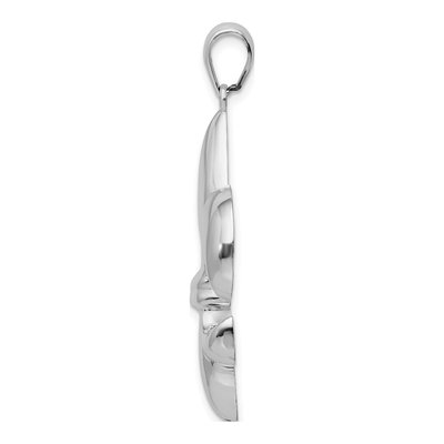 Sterling Silver Fleur de Lis Pendant – view 3